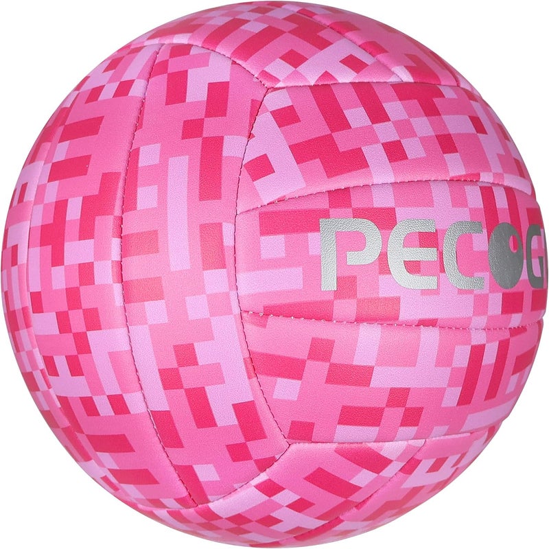 PECOGO Volleyball Size 5 PU Leather Soft Indoor Outdoor Volleyballs Sports Training Game Play Ball for Beginner, Teenager, Adult, 8.2 - Image 2